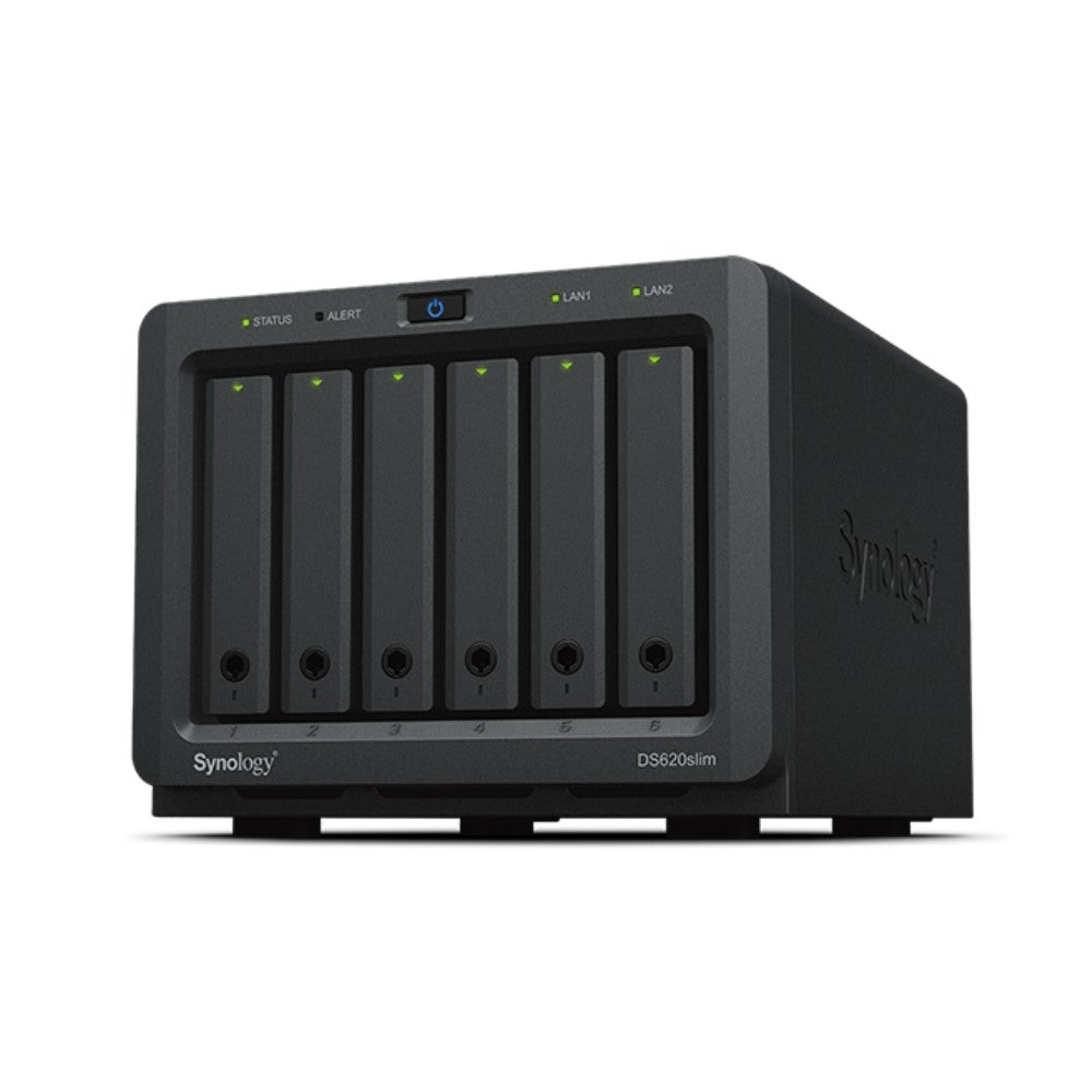 Synology DiskStation DS620slim 6-Bay Diskless NAS Dual-Core CPU 2GB RAM