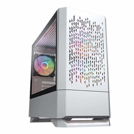 Cougar MG140 Air RGB Tempered Glass Compact Mini Tower Micro-ATX Case - White